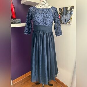 TS Couture Lace Top Formal Gown